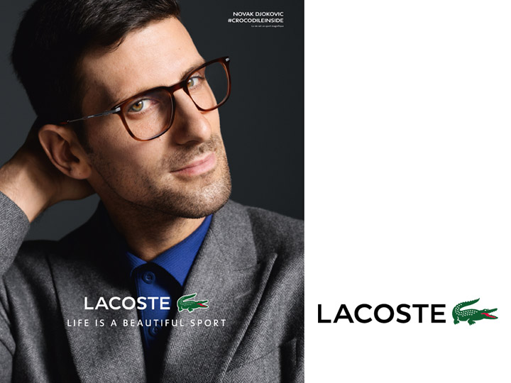 marque lunettes irisoptic Lacoste